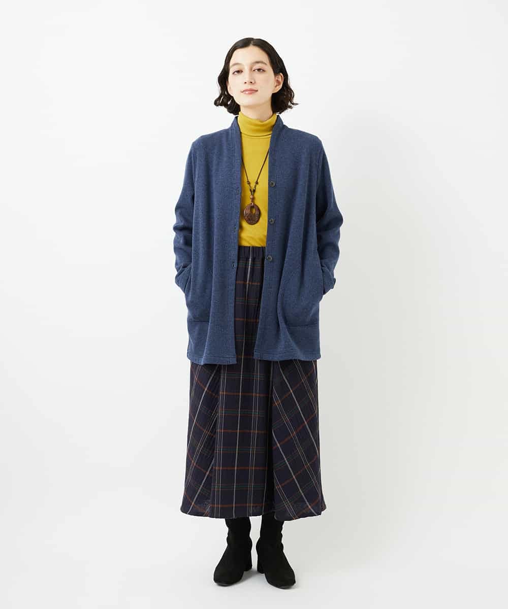 NHTAF84270 GIANNI LO GIUDICE(小さいサイズ)(メゾン ドゥ サンク) ボンバーヒートカーディガン ネイビー