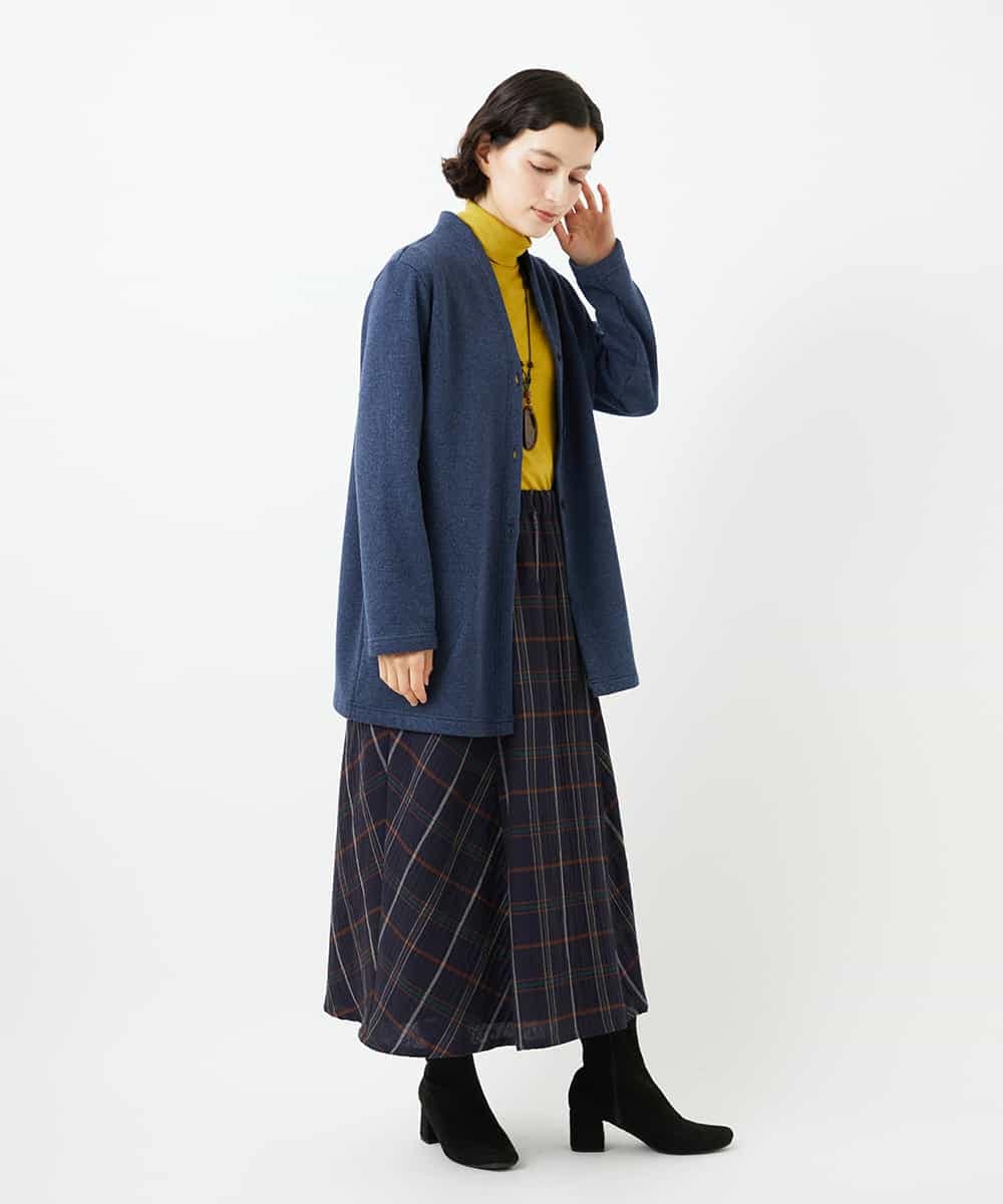NHTAF84270 GIANNI LO GIUDICE(小さいサイズ)(メゾン ドゥ サンク) ボンバーヒートカーディガン ネイビー