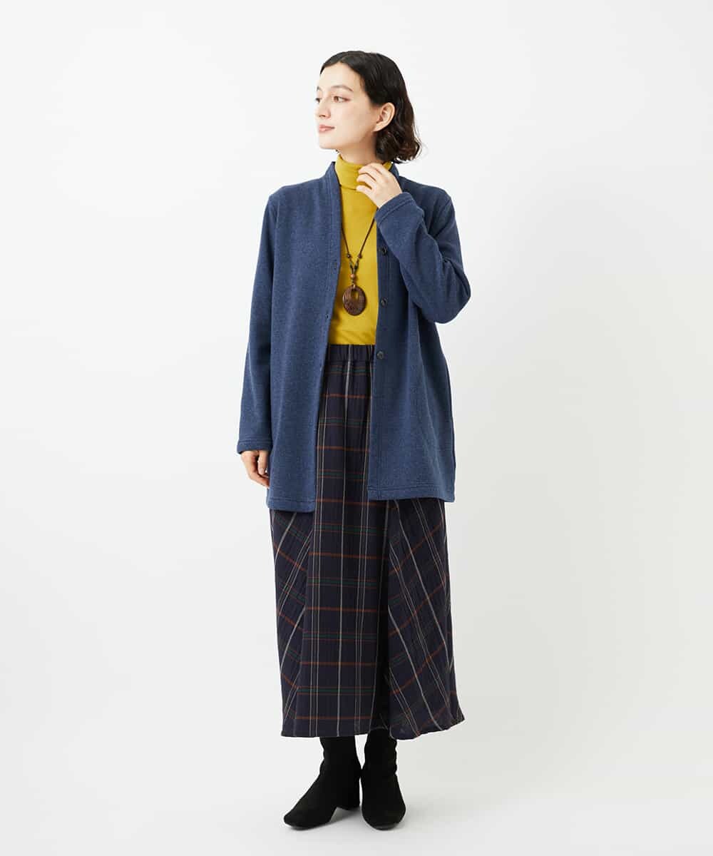 NHTAF84270 GIANNI LO GIUDICE(小さいサイズ)(メゾン ドゥ サンク) ボンバーヒートカーディガン ネイビー