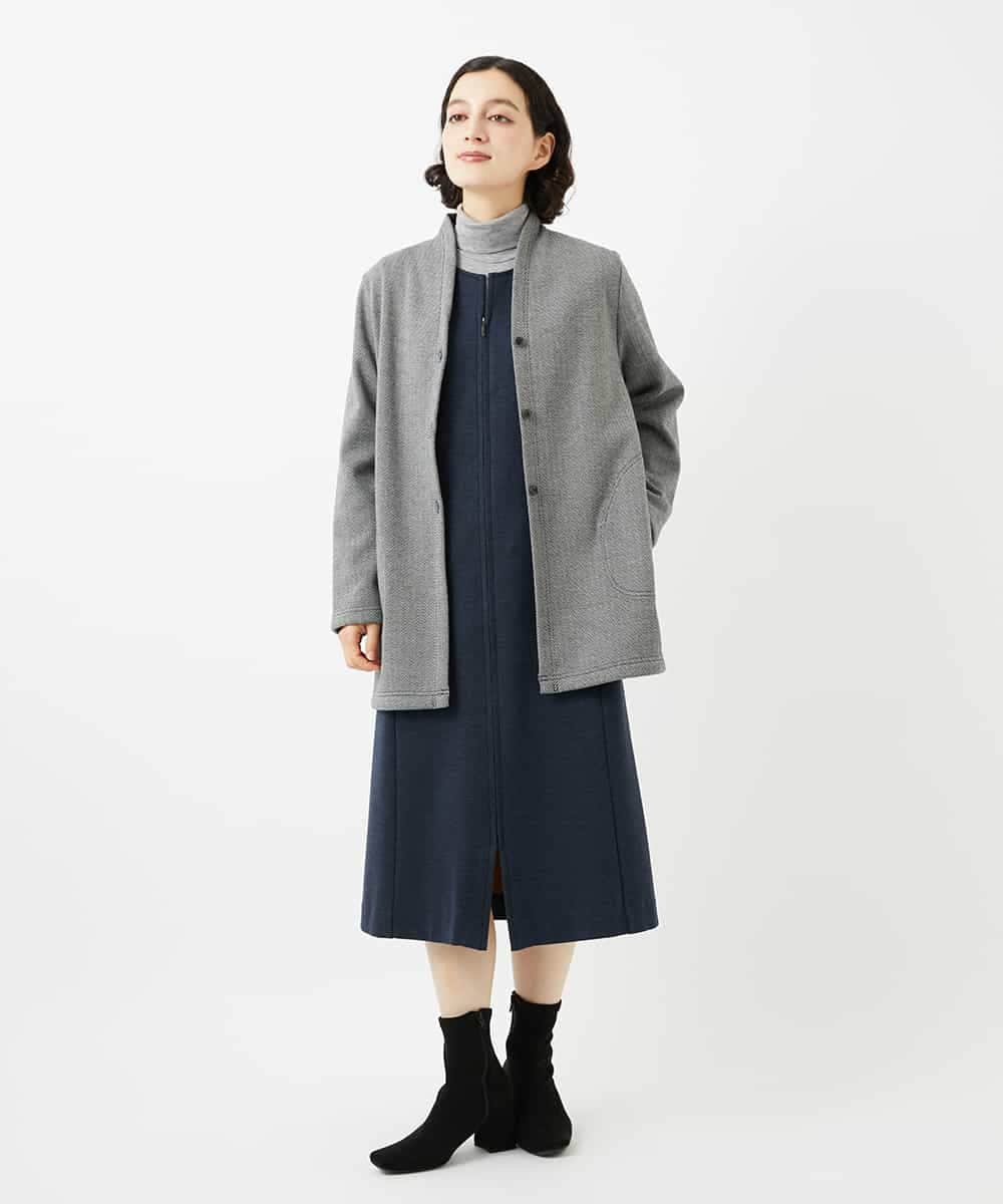 NHTAF84270 GIANNI LO GIUDICE(小さいサイズ)(メゾン ドゥ サンク) ボンバーヒートカーディガン ネイビー