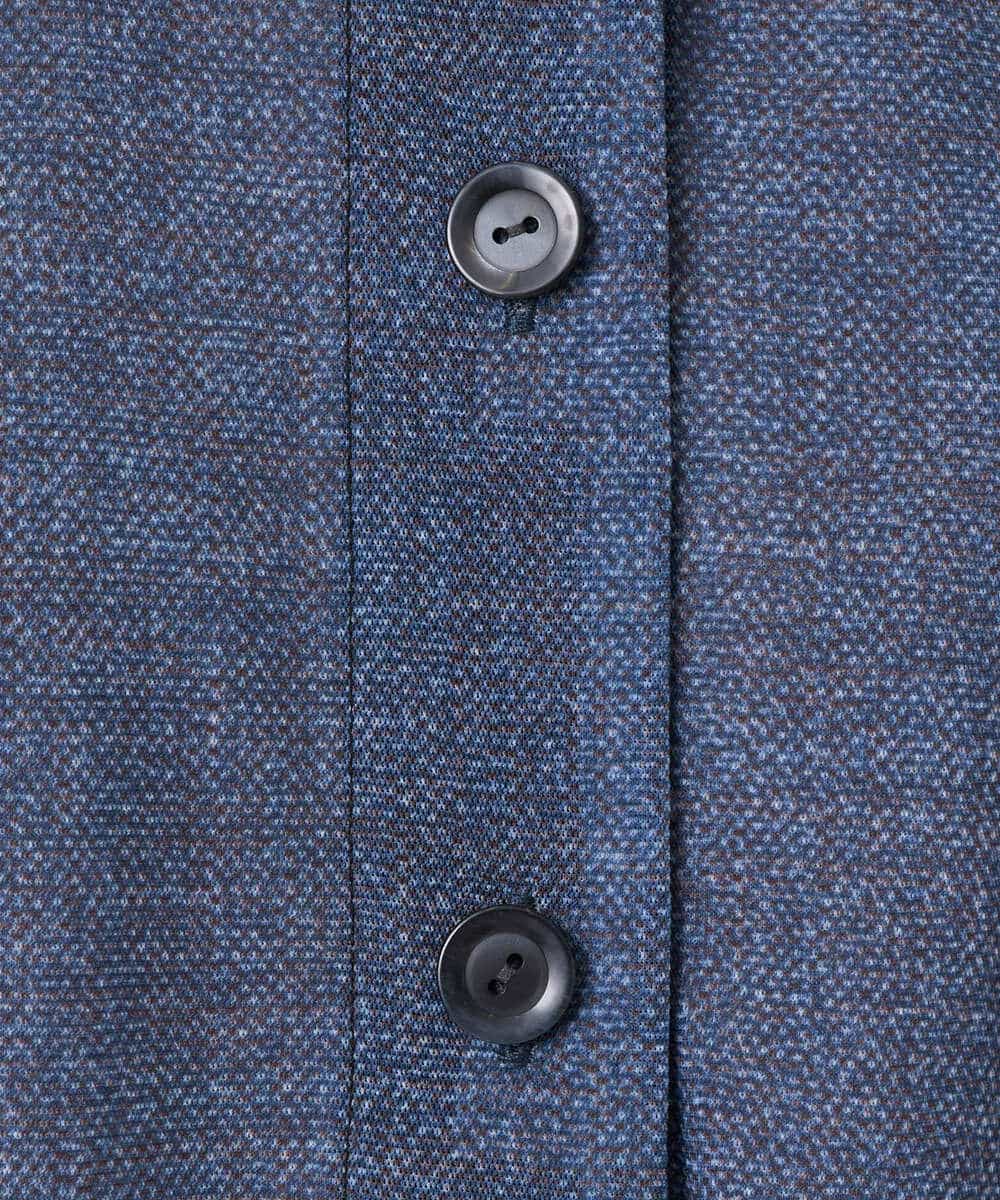 NHTJB83290 GIANNI LO GIUDICE(小さいサイズ)(メゾン ドゥ サンク) [セットアップ対応]デニムライクプリントカットソーブラウス ネイビー
