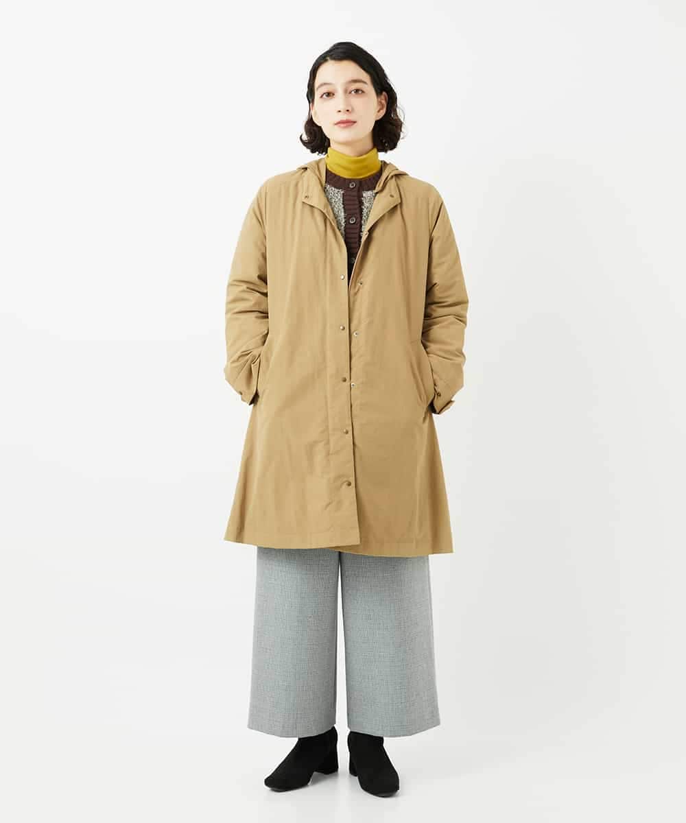 NHUAF84490 GIANNI LO GIUDICE(小さいサイズ)(メゾン ドゥ サンク) ナイロンタスランダウンコート ベージュ