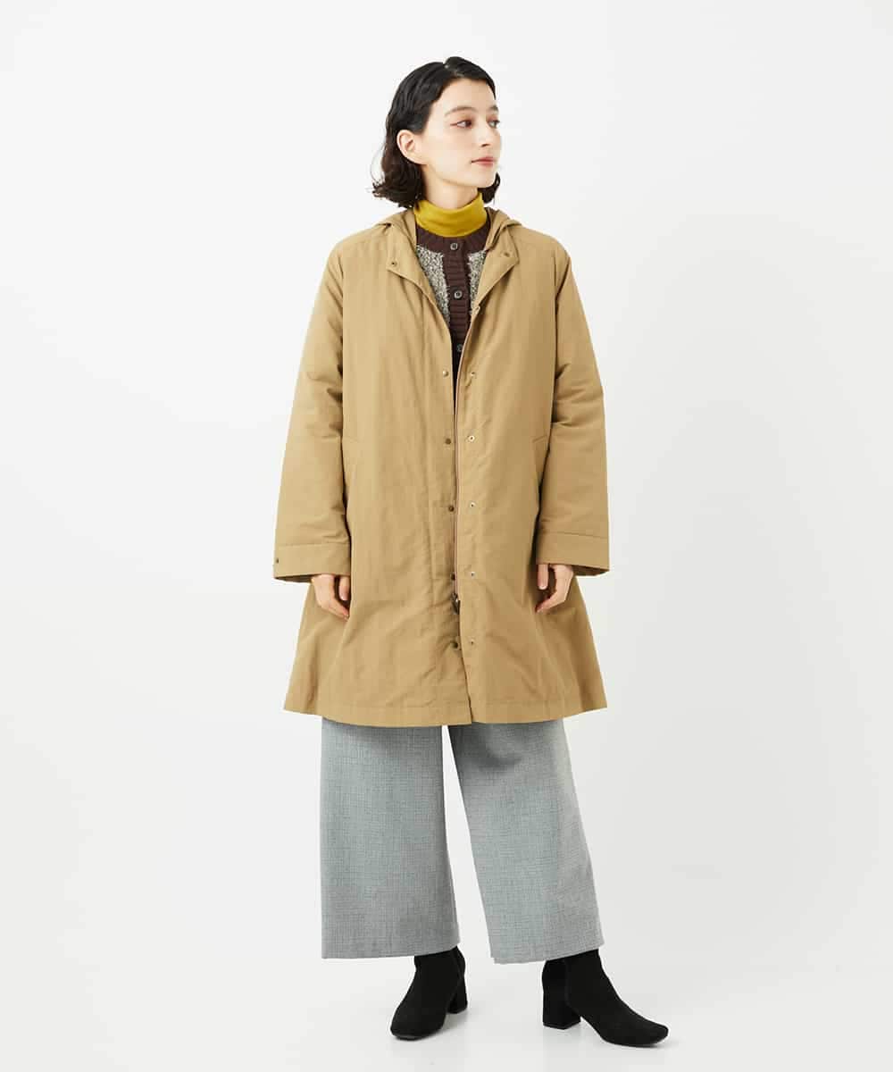 NHUAF84490 GIANNI LO GIUDICE(小さいサイズ)(メゾン ドゥ サンク) ナイロンタスランダウンコート ベージュ