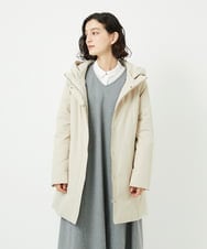 NHUAF85590 GIANNI LO GIUDICE(小さいサイズ)(メゾン ドゥ サンク) ストレッチタフタダウンコート ライトベージュ