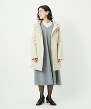 NHUAF85590 GIANNI LO GIUDICE(小さいサイズ)(メゾン ドゥ サンク) ストレッチタフタダウンコート ライトベージュ
