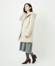 NHUAF85590 GIANNI LO GIUDICE(小さいサイズ)(メゾン ドゥ サンク) ストレッチタフタダウンコート ライトベージュ