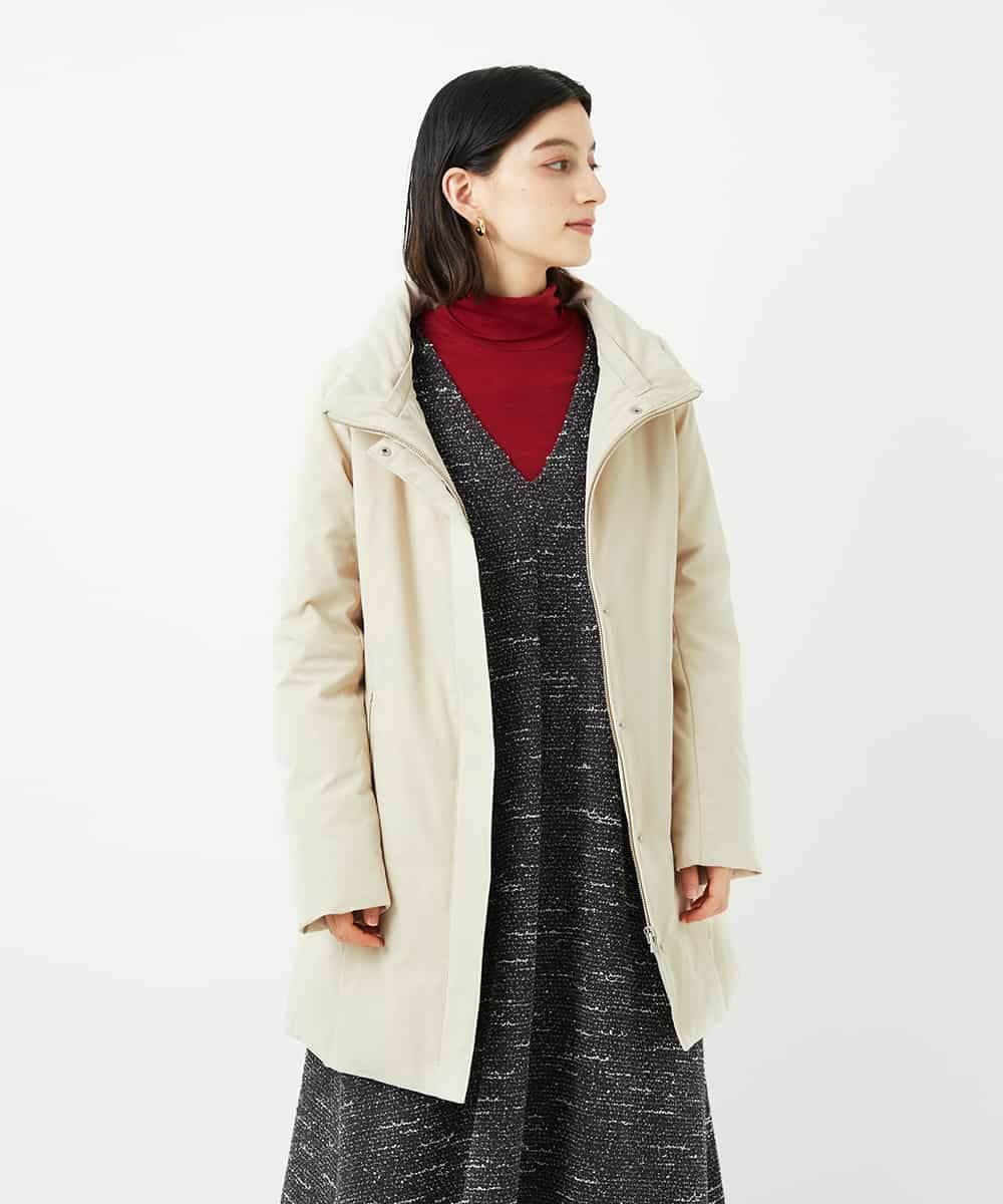 NHUAF85590 GIANNI LO GIUDICE(小さいサイズ)(メゾン ドゥ サンク) ストレッチタフタダウンコート ライトベージュ
