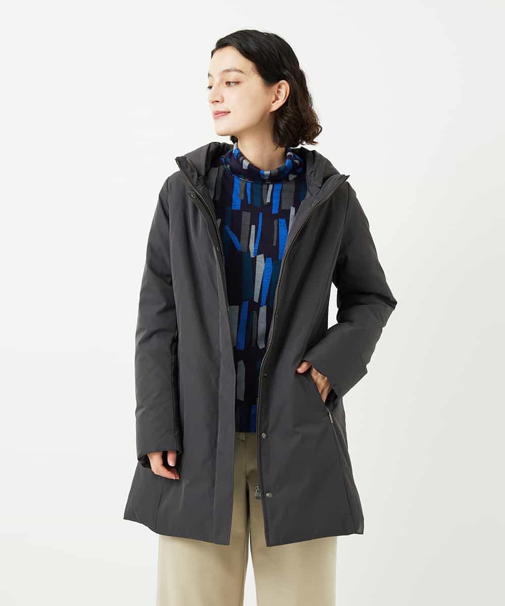 NHUAF85590 GIANNI LO GIUDICE(小さいサイズ)(メゾン ドゥ サンク) ストレッチタフタダウンコート ライトベージュ