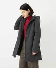 NHUAF85590 GIANNI LO GIUDICE(小さいサイズ)(メゾン ドゥ サンク) ストレッチタフタダウンコート ライトベージュ