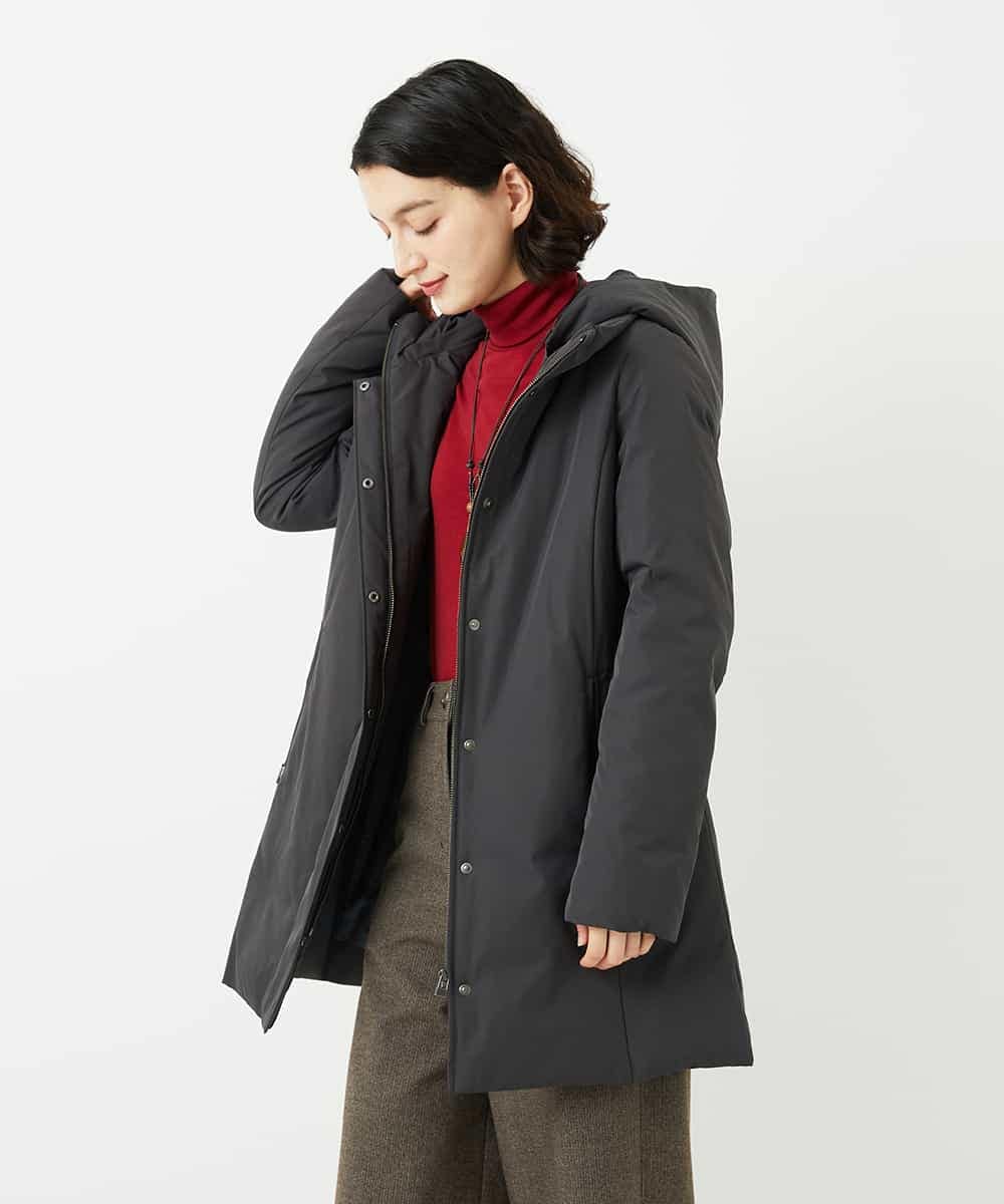 NHUAF85590 GIANNI LO GIUDICE(小さいサイズ)(メゾン ドゥ サンク) ストレッチタフタダウンコート ライトベージュ
