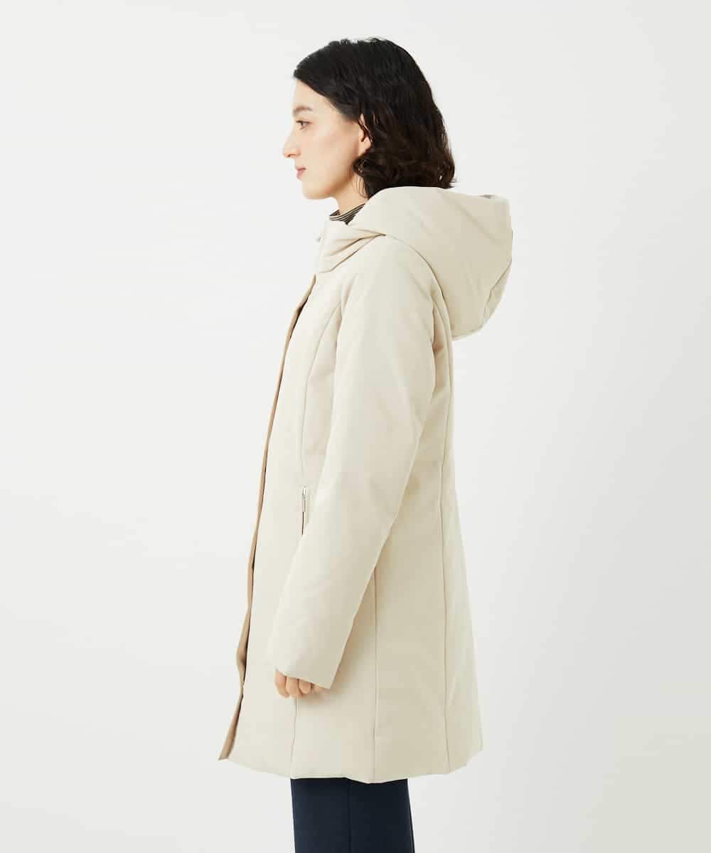 NHUAF85590 GIANNI LO GIUDICE(小さいサイズ)(メゾン ドゥ サンク) ストレッチタフタダウンコート ライトベージュ