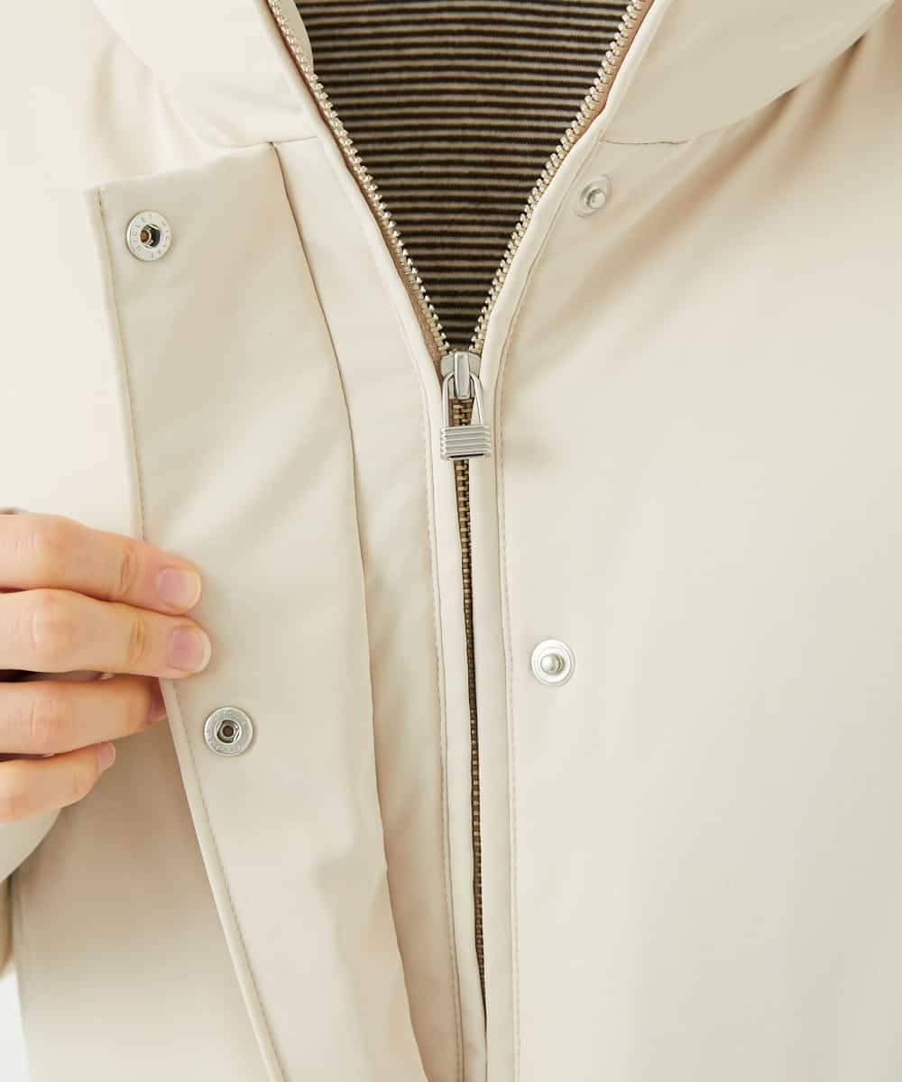 NHUAF85590 GIANNI LO GIUDICE(小さいサイズ)(メゾン ドゥ サンク) ストレッチタフタダウンコート ライトベージュ