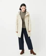 NHUAF85590 GIANNI LO GIUDICE(小さいサイズ)(メゾン ドゥ サンク) ストレッチタフタダウンコート ライトベージュ