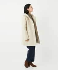 NHUAF85590 GIANNI LO GIUDICE(小さいサイズ)(メゾン ドゥ サンク) ストレッチタフタダウンコート ライトベージュ