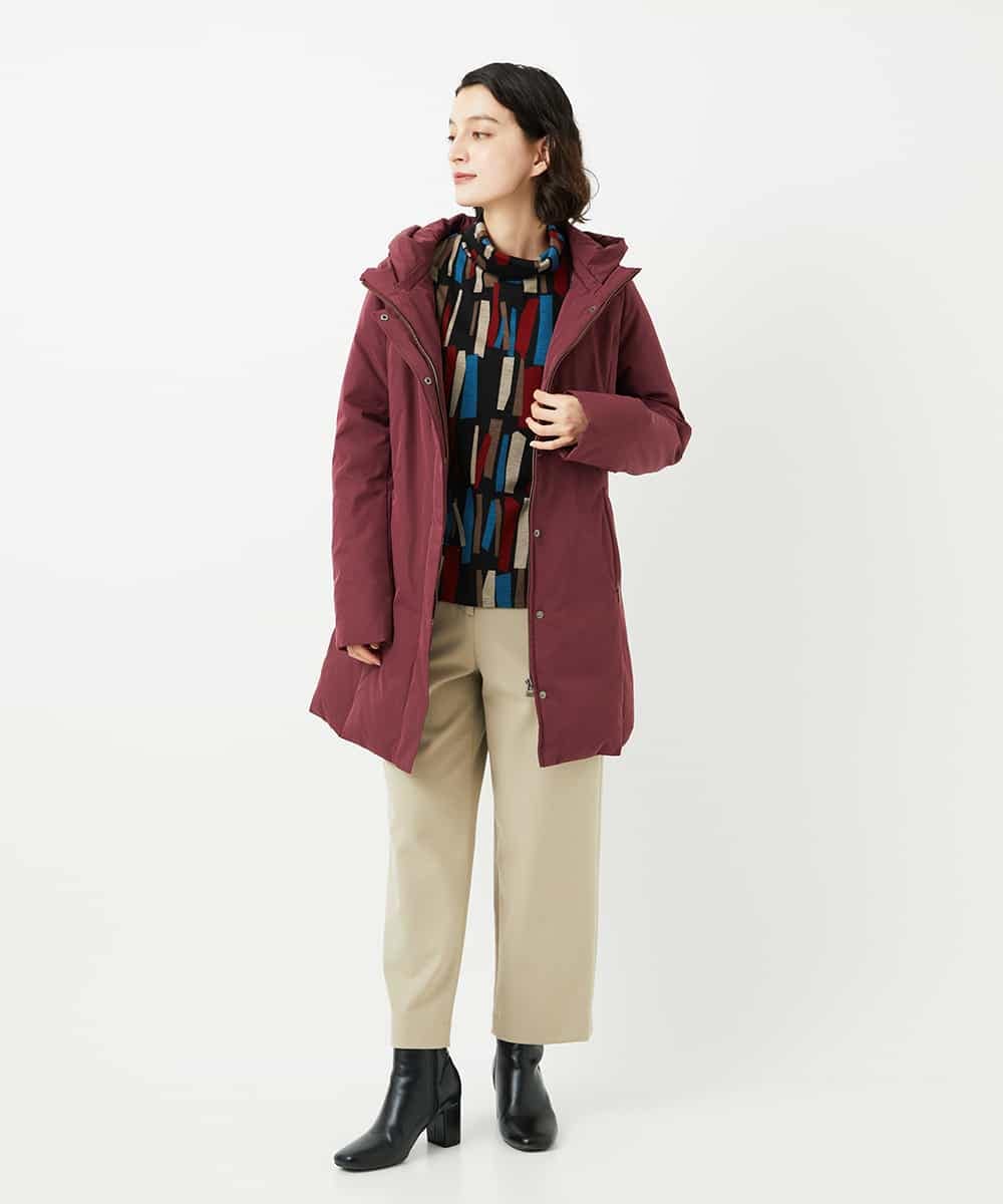 NHUAF85590 GIANNI LO GIUDICE(小さいサイズ)(メゾン ドゥ サンク) ストレッチタフタダウンコート ライトベージュ