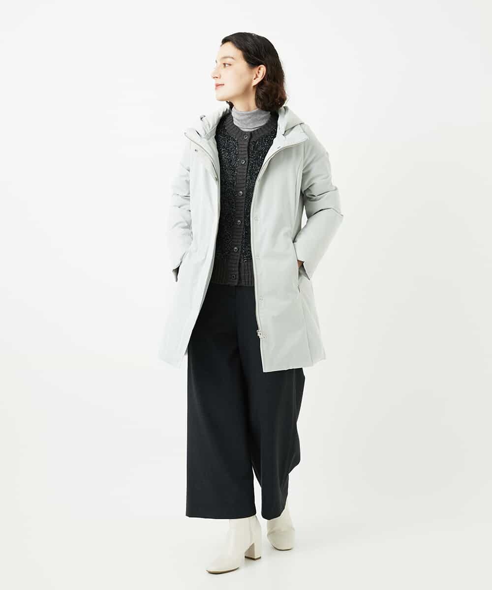 NHUAF85590 GIANNI LO GIUDICE(小さいサイズ)(メゾン ドゥ サンク) ストレッチタフタダウンコート ライトベージュ