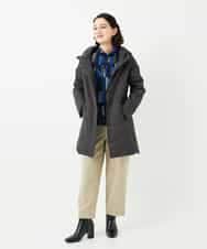 NHUAF85590 GIANNI LO GIUDICE(小さいサイズ)(メゾン ドゥ サンク) ストレッチタフタダウンコート ライトベージュ