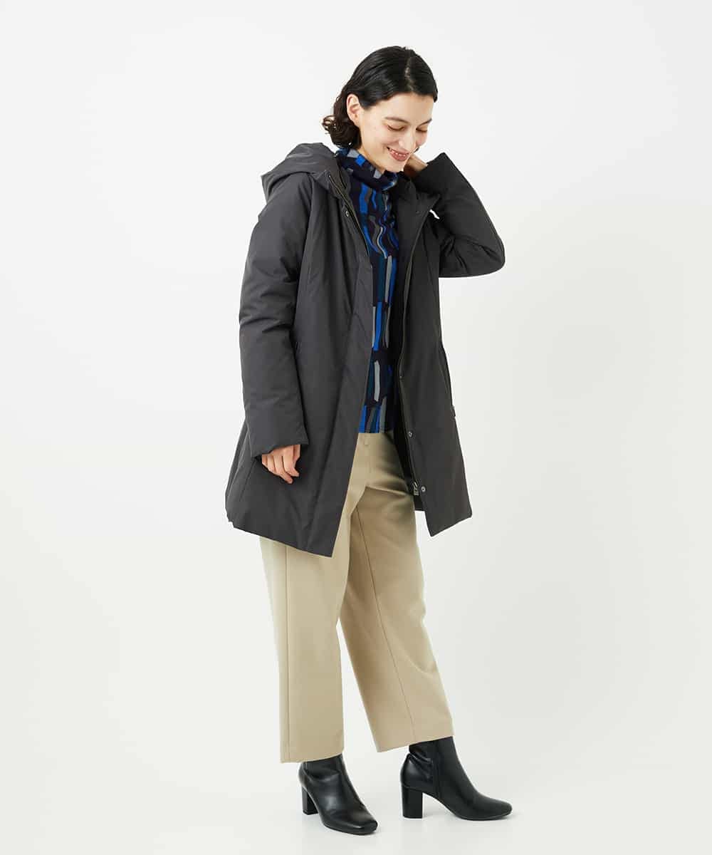 NHUAF85590 GIANNI LO GIUDICE(小さいサイズ)(メゾン ドゥ サンク) ストレッチタフタダウンコート ライトベージュ