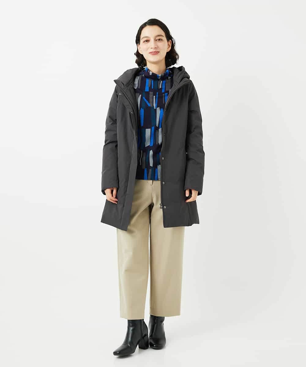 NHUAF85590 GIANNI LO GIUDICE(小さいサイズ)(メゾン ドゥ サンク) ストレッチタフタダウンコート ライトベージュ