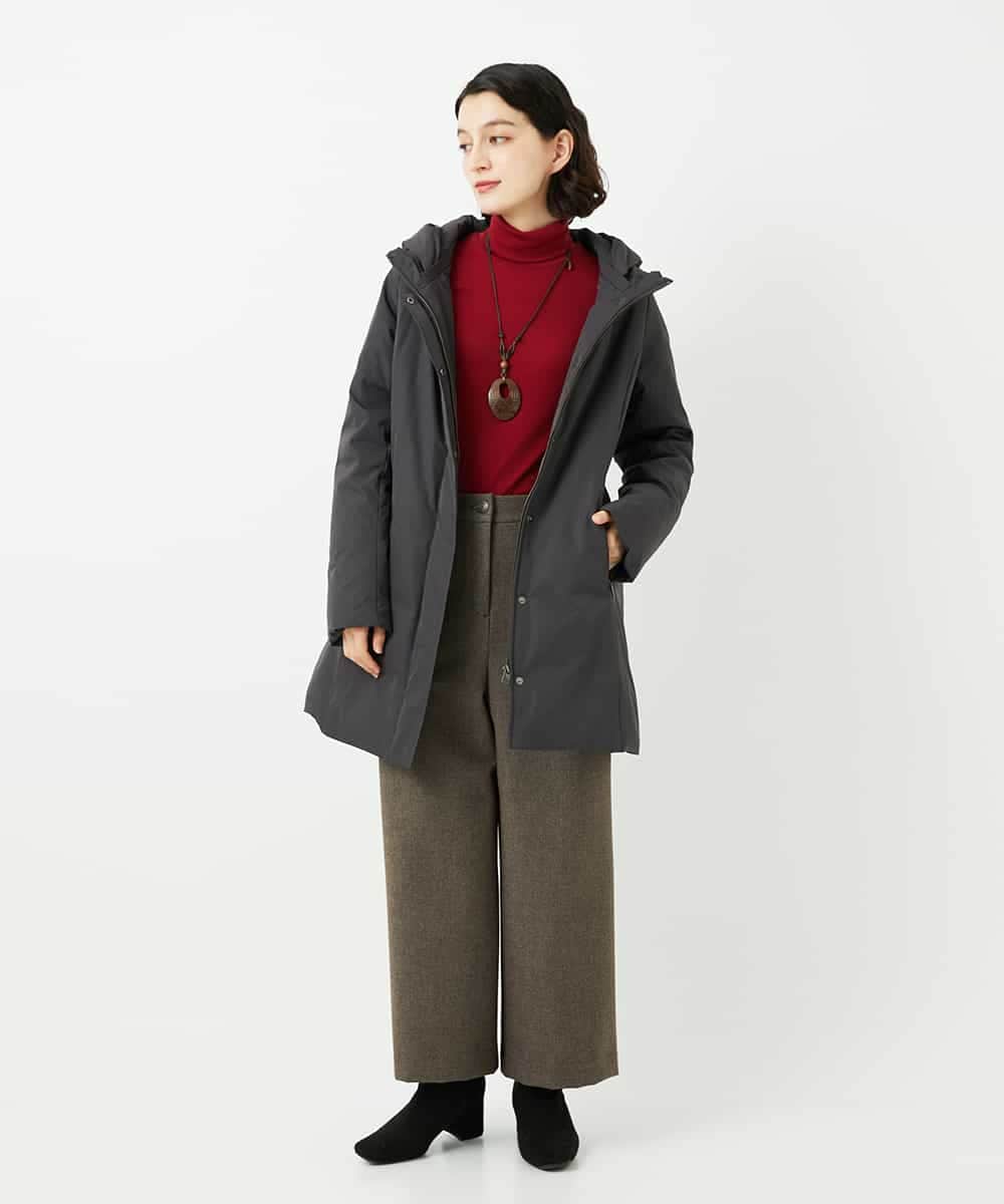 NHUAF85590 GIANNI LO GIUDICE(小さいサイズ)(メゾン ドゥ サンク) ストレッチタフタダウンコート ライトベージュ