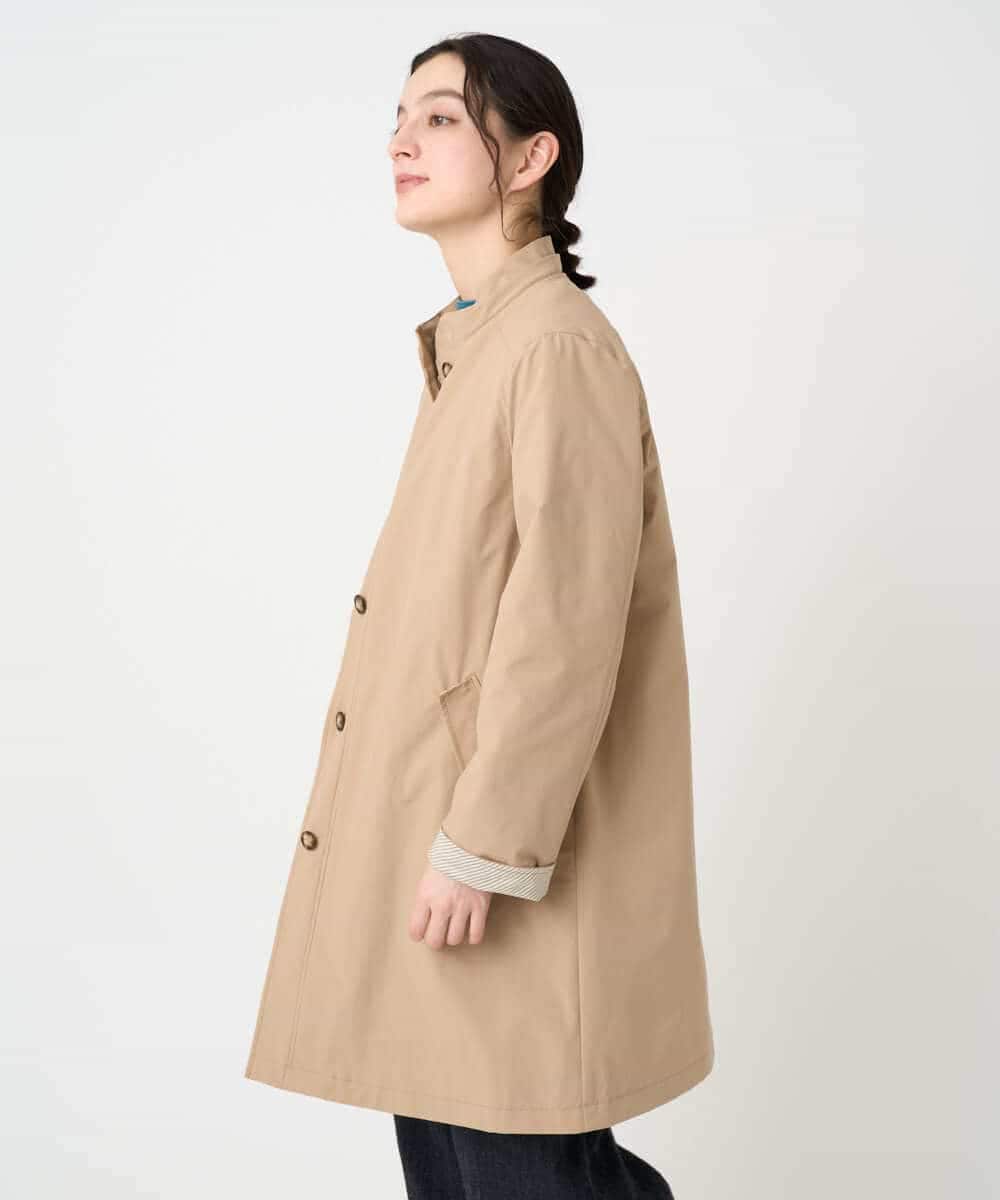NHUCF80490 GIANNI LO GIUDICE(小さいサイズ)(メゾン ドゥ サンク) ライナー付きテトロンストレッチコート ベージュ