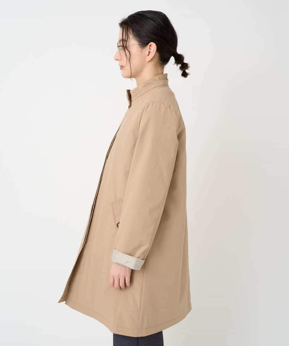 NHUCF80490 GIANNI LO GIUDICE(小さいサイズ)(メゾン ドゥ サンク) ライナー付きテトロンストレッチコート ベージュ