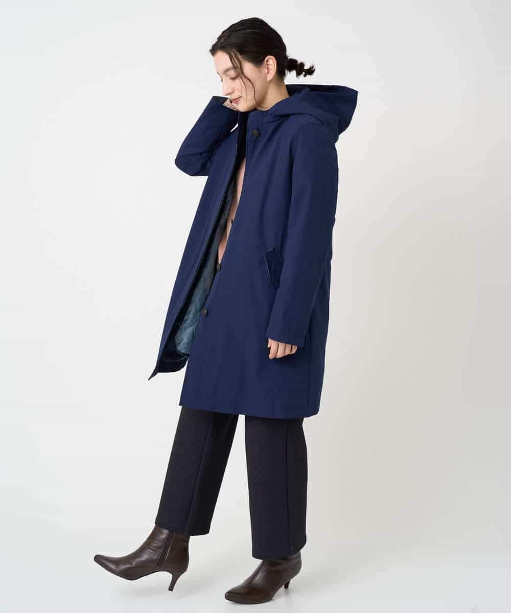 NHUCF80490 GIANNI LO GIUDICE(小さいサイズ)(メゾン ドゥ サンク) ライナー付きテトロンストレッチコート ベージュ