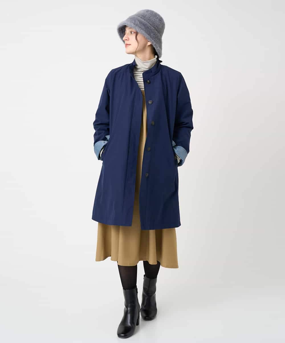 NHUCF80490 GIANNI LO GIUDICE(小さいサイズ)(メゾン ドゥ サンク) ライナー付きテトロンストレッチコート ベージュ