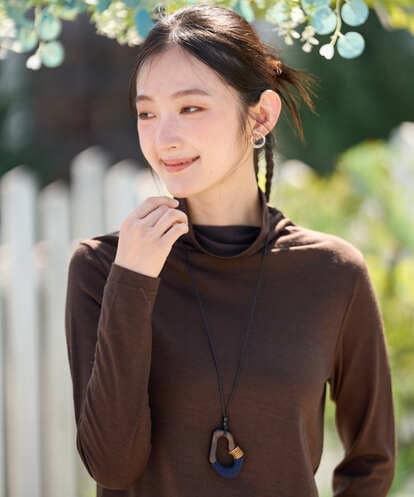 NK2AH37100 GIANNI LO GIUDICE [日本製]イレギュラーウッドトップネックレス