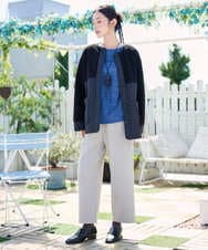 NK2AH38080 GIANNI LO GIUDICE(ジャンニ ロ ジュディチェ) [日本製]フェルトトップネックレス ダークグレー