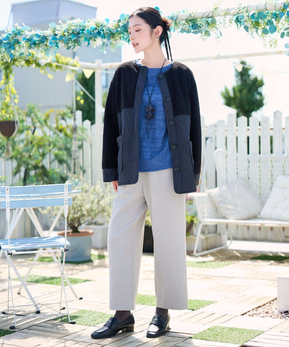 NK2AH38080 GIANNI LO GIUDICE(ジャンニ ロ ジュディチェ) [日本製]フェルトトップネックレス ダークグレー