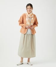 NK3ED05070 GIANNI LO GIUDICE(ジャンニ ロ ジュディチェ) レーヨンシルクドットストール オレンジ