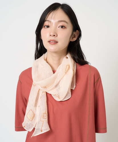 NK3GE46080 GIANNI LO GIUDICE ドットエンブロイダリーストール