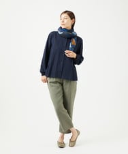NK3JB03200 GIANNI LO GIUDICE(ジャンニ ロ ジュディチェ) [洗える]グラフィカルストール ネイビー