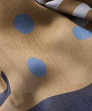 NK3JD06080 GIANNI LO GIUDICE(ジャンニ ロ ジュディチェ) ドットフラワーストール ネイビー