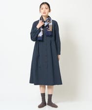 NK3JD06080 GIANNI LO GIUDICE(ジャンニ ロ ジュディチェ) ドットフラワーストール ネイビー