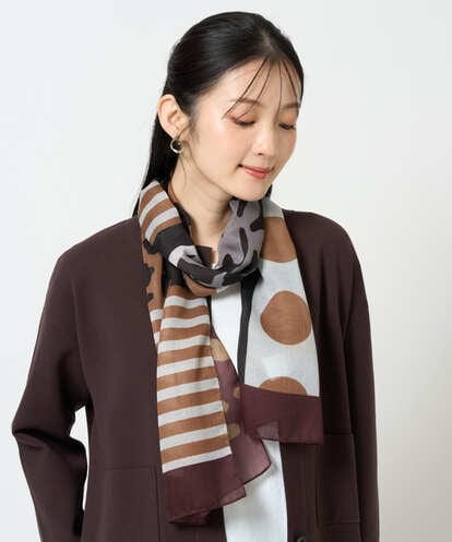 NK3JD06080 GIANNI LO GIUDICE ドットフラワーストール