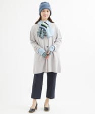 NR7AW09130 GIANNI LO GIUDICE(小さいサイズ)(メゾン ドゥ サンク) ランダムボーダーニットキャップ オレンジ系