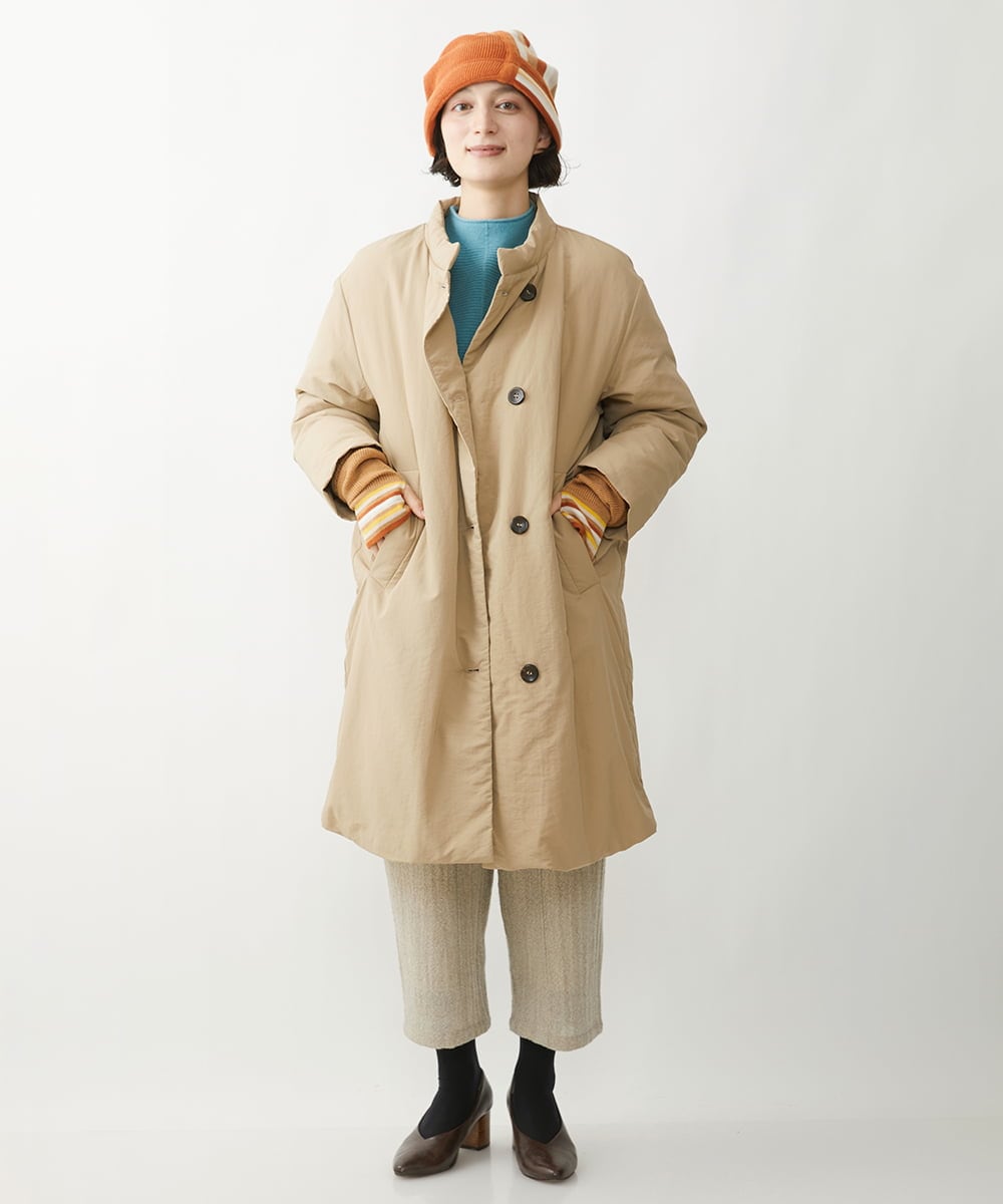NR7AW09130 GIANNI LO GIUDICE(小さいサイズ)(メゾン ドゥ サンク) ランダムボーダーニットキャップ オレンジ系