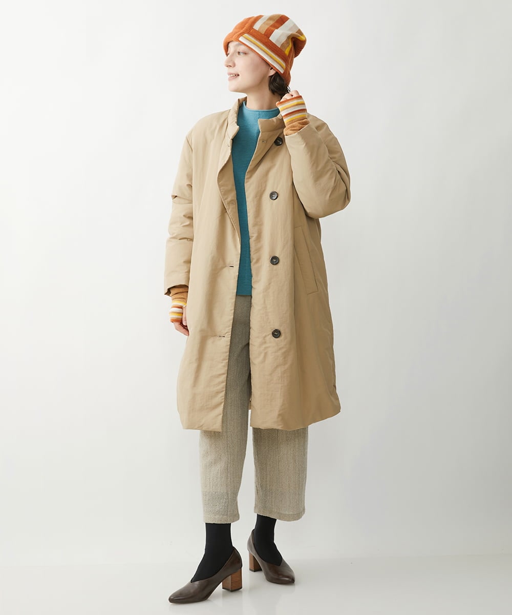 NR7AW09130 GIANNI LO GIUDICE(小さいサイズ)(メゾン ドゥ サンク) ランダムボーダーニットキャップ オレンジ系