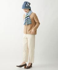 NR7AW09130 GIANNI LO GIUDICE(小さいサイズ)(メゾン ドゥ サンク) ランダムボーダーニットキャップ オレンジ系