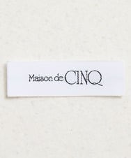 NSEAF85250 Maison de CINQ(メゾン ドゥ サンク) ニットツイードワンピース ダークグレー系