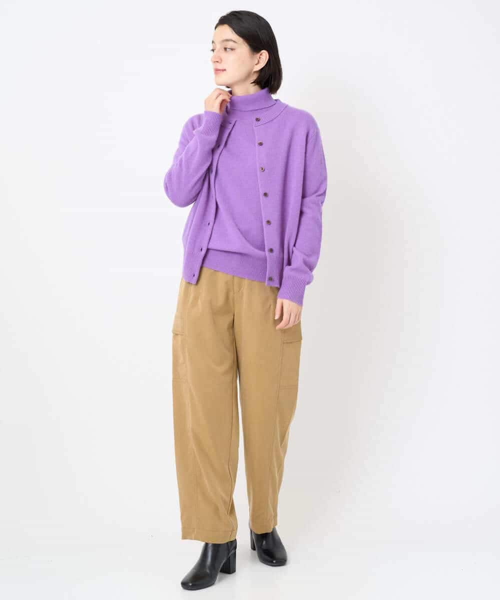NSFAF83360 Maison de CINQ(メゾン ドゥ サンク) タートルネックカシミヤニット ライトグレー