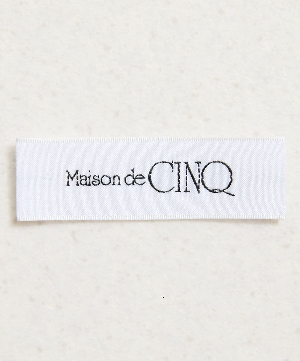 NSSAF83390 Maison de CINQ(メゾン ドゥ サンク) クルーネックカシミヤニットカーディガン ライトグレー