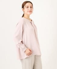 OLBDD04089 eur3(エウルキューブ) 【大きいサイズ/11号サイズあり】ジョーゼットタックブラウス ライトピンク(01)