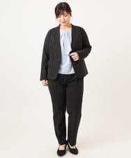 OLBDD05089 eur3(エウルキューブ) 【大きいサイズ/11号サイズあり】マルチWAYブラウス ライトブルー(50)