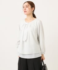 OLBDD05089 eur3(エウルキューブ) 【大きいサイズ/11号サイズあり】マルチWAYブラウス アイボリー(80)