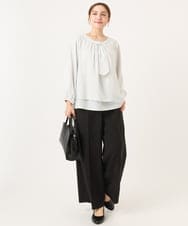 OLBDD05089 eur3(エウルキューブ) 【大きいサイズ/11号サイズあり】マルチWAYブラウス アイボリー(80)