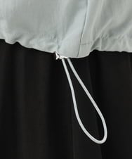 OLBDD07099 eur3(エウルキューブ) 【大きいサイズ】フーディ―ブラウス ライトグリーン