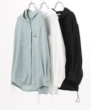 OLBDD07099 eur3(エウルキューブ) 【大きいサイズ】フーディ―ブラウス ブラック